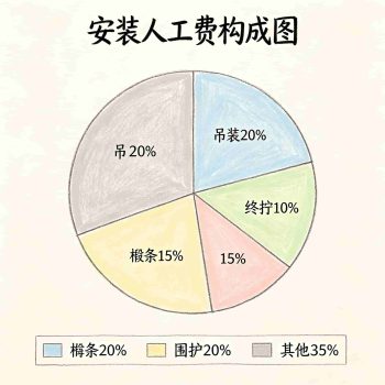 吊装20%|终拧10%|檩条15%|围护20%|其他35%
