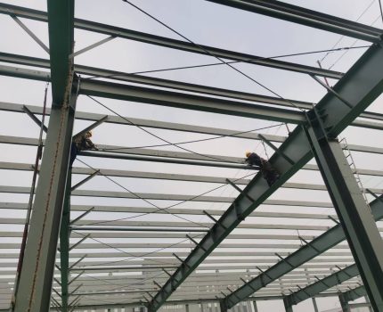 天津华江包装32730㎡钢结构生产车间：在建项目过程纪实