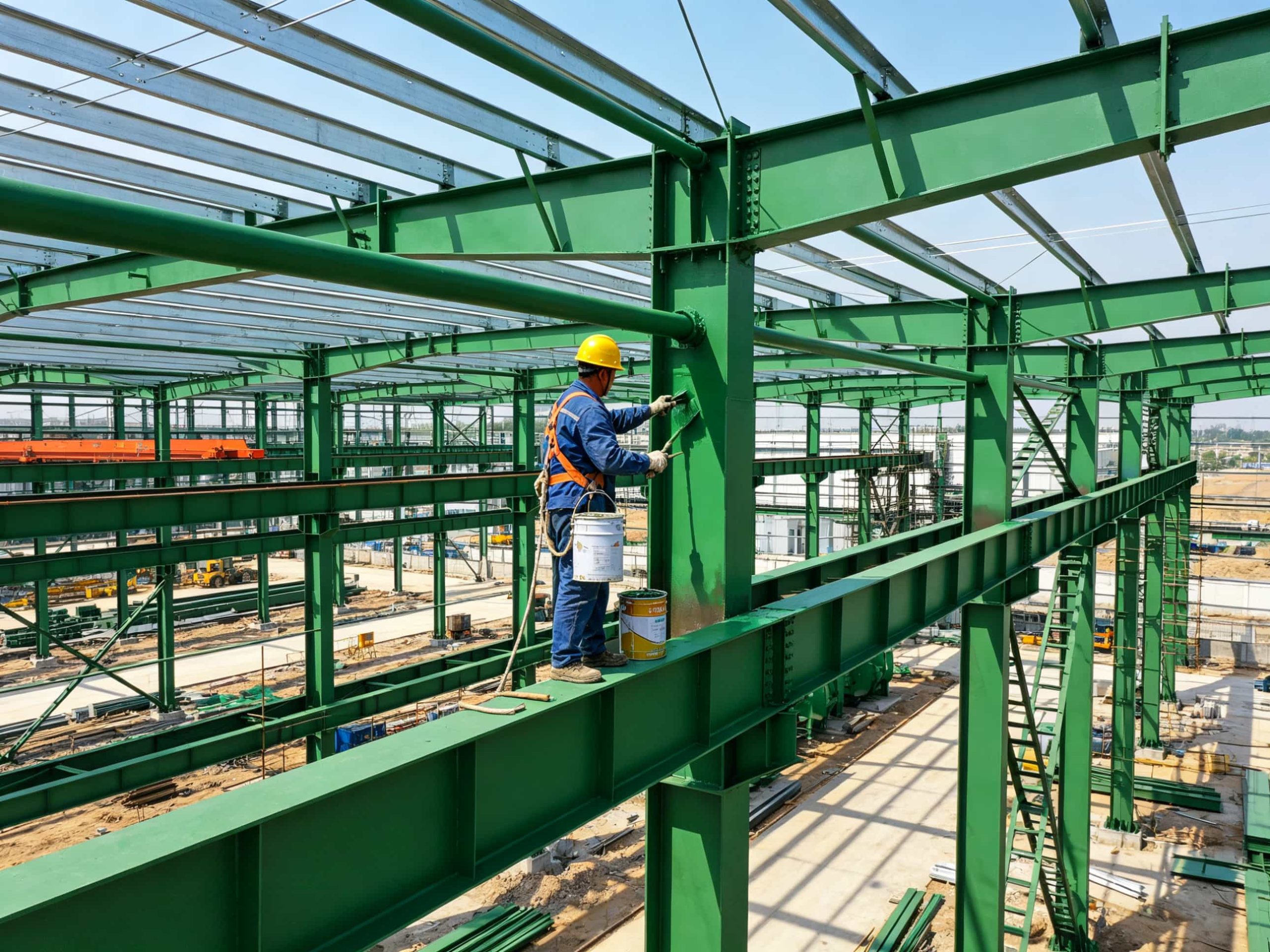 钢结构厂房防腐工程全指南：腐蚀原因、防腐方案与施工要点