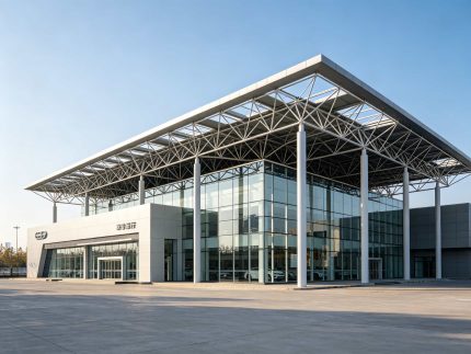 钢结构商业展厅 4S店钢结构 公共建筑钢结构
