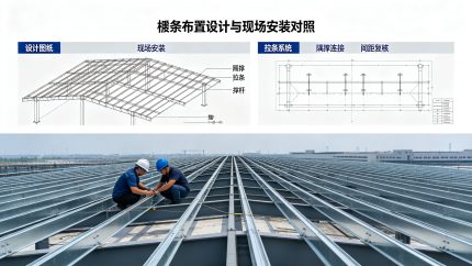 檩条布置图纸与实拍对照