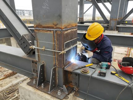 外包钢加固节点实拍