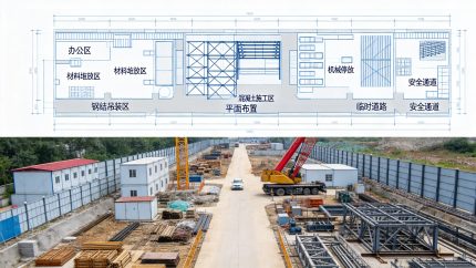 施工现场平面布置图示意