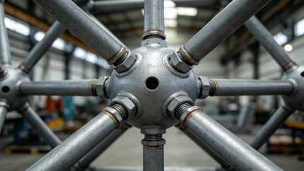金博远钢结构螺栓球网架节点