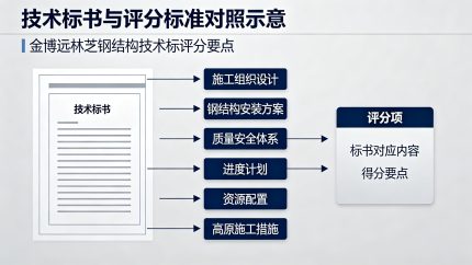 金博远林芝钢结构技术标评分要点