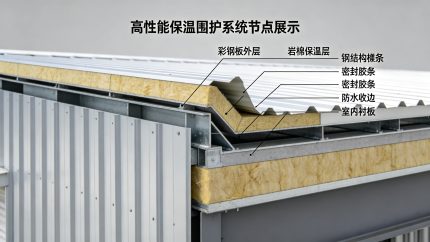 金博远钢结构厂房高性能保温围护系统