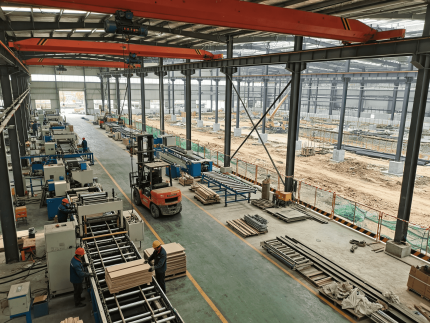 扩建施工期间老厂房正常使用场景