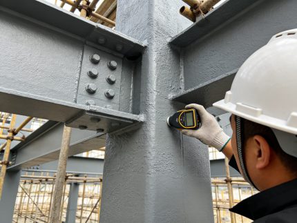 金博远钢结构防火涂层厚度检测