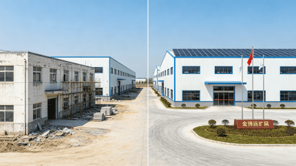 金博远扩建项目完工全景对比