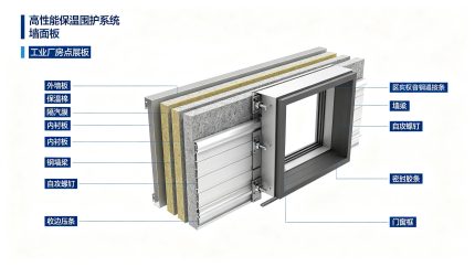 高性能保温围护系统节点展示