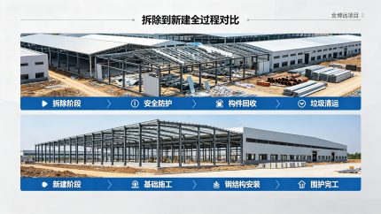 金博远拆除或新建项目对比图