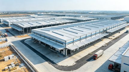 金博远完工钢结构厂房项目全景