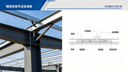 檩条安装节点展示
