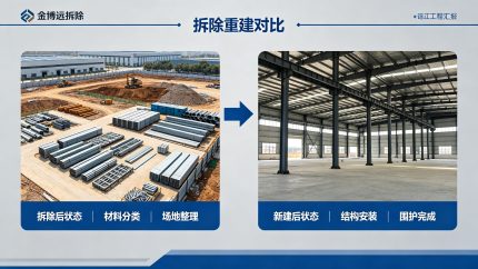 金博远拆除或新建项目对比图