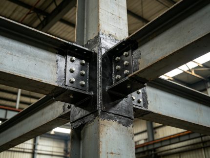 钢结构粘贴钢板加固节点