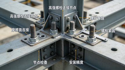 钢结构高强螺栓连接节点