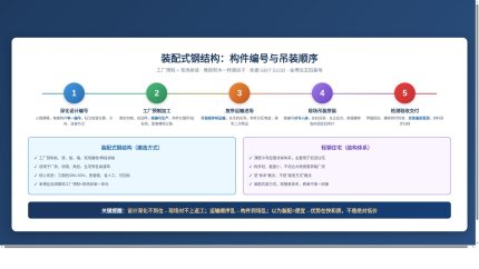 构件编号与吊装顺序示意,对应"和轻钢住宅区别"